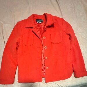 Harve Benard Vibrant Red Wool Blend Blazer